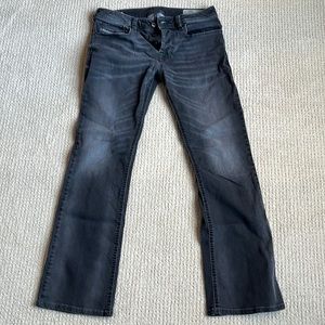 High quality High Fashion diesel Zatiny stretch jeans dark gray.